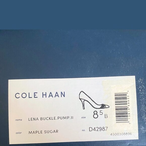 ✨Cole Haan Lena Buckle Pump II – Maple Sugar Leather Heels | Size 8.5B✨ - Picture 11 of 11